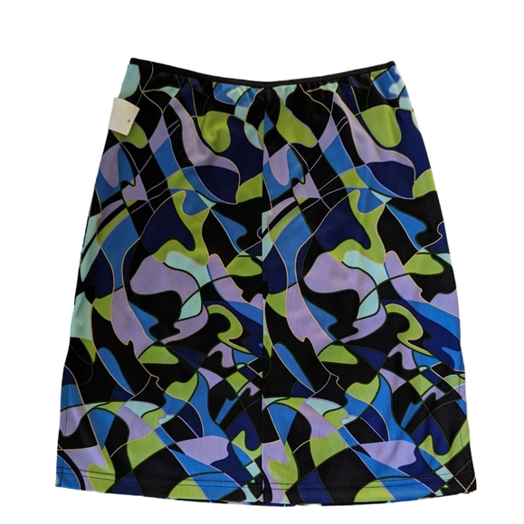 Vintage Geometric Mosaic Skirt - Picture 2 of 6